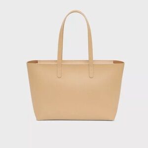 NWT MANSUR GAVRIEL women small zip tote bag in sand